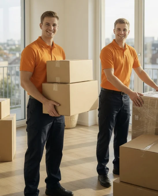 Unser Umzugsteam beim Möbeltransport nach Deutschland